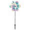 In the Breeze 2635 — 13.5-inch Striped Iridescent Flower Spinner